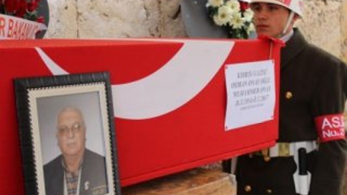 Vefat eden Kıbrıs gazisine askeri tören