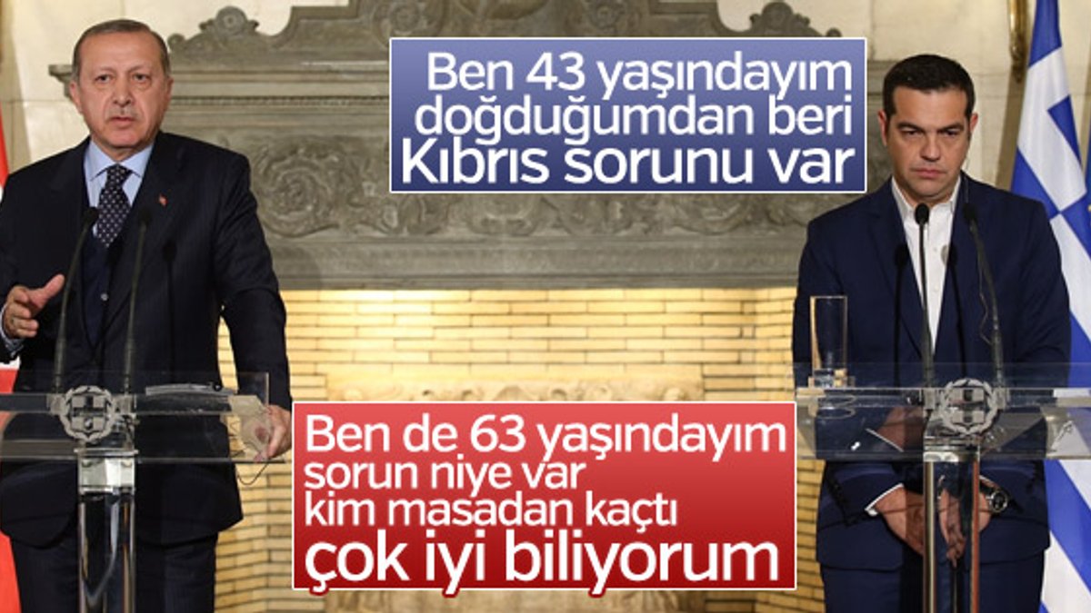 Erdoğan-Çipras ortak basın toplantısı