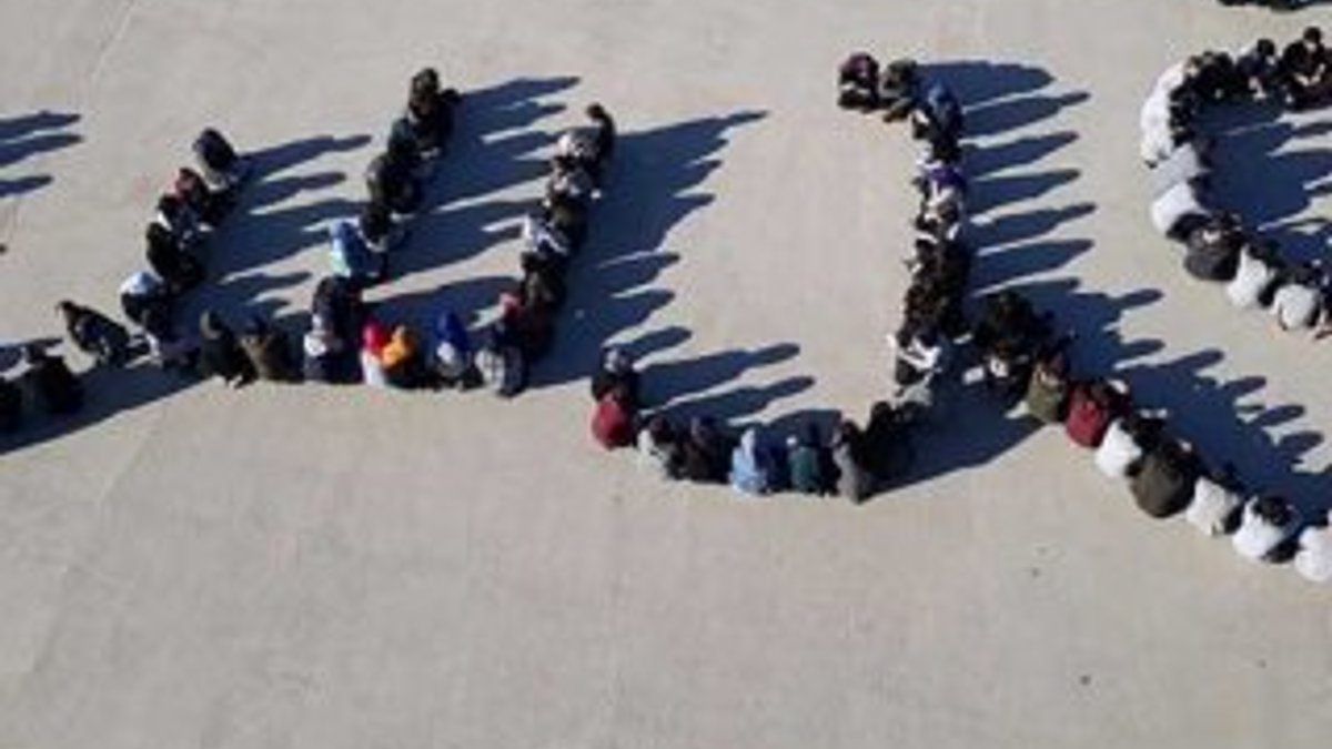Zonguldaklı öğrenciler tepki için Kudüs yazdı