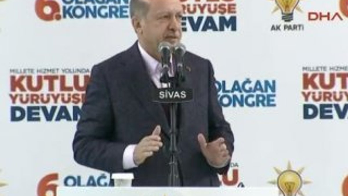Cumhurbaşkanı Erdoğan AK Parti Sivas Kongresinde
