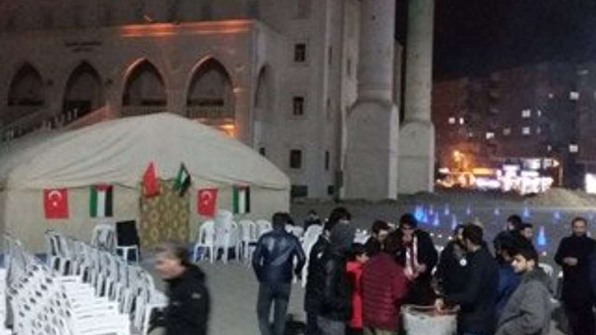 Mardin'de Özgür Kudüs nöbeti