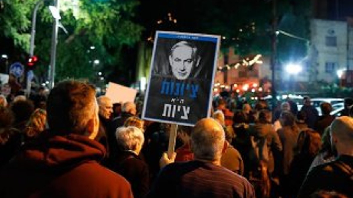 Netanyahu'ya yolsuzluk protestosu