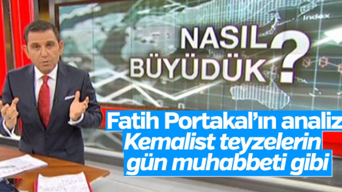Fatih Portakal, ekonomideki büyümeyi değerlendirdi