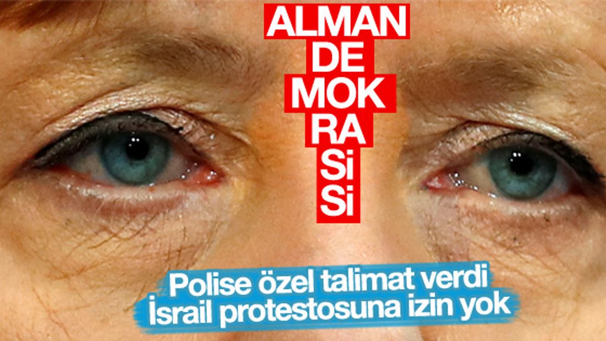 Merkel ülkesindeki İsrail protestolarına karşı