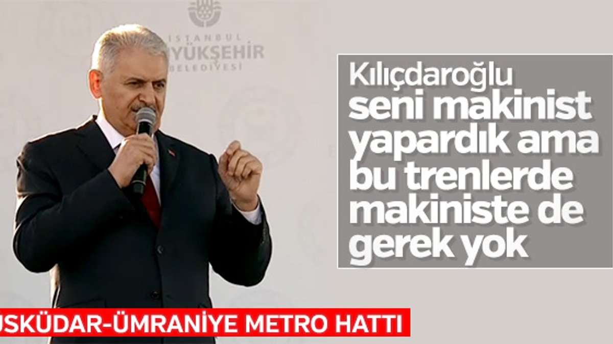 Başbakan Yıldırım'dan Kemal Kılıçdaroğlu'na gönderme