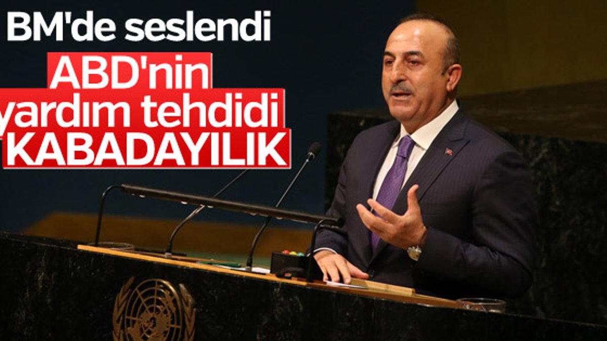 Çavuşoğlu BM Genel Kurulu'nda konuştu