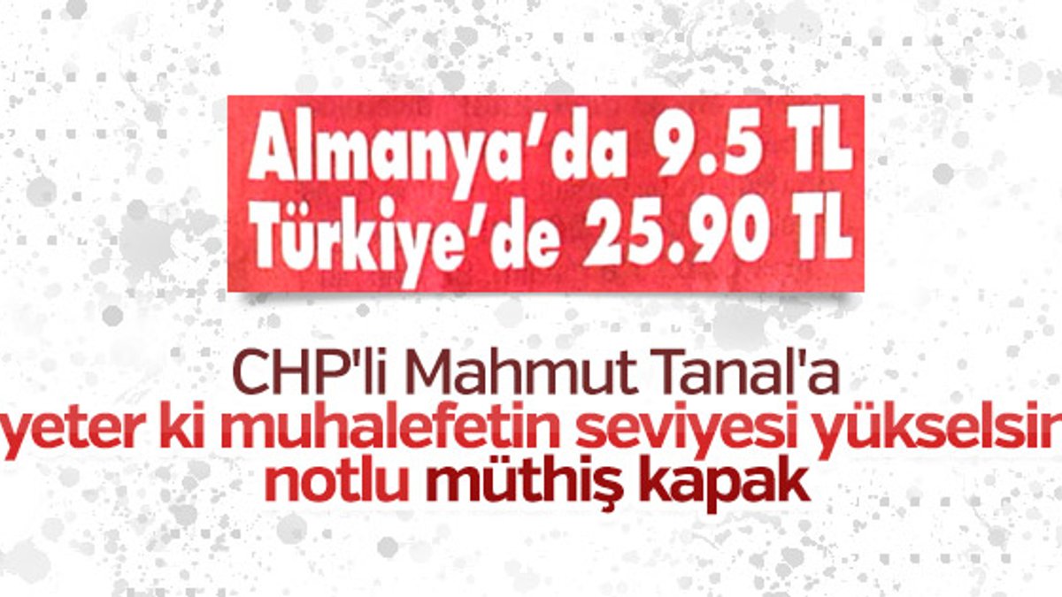AK Partili Yeneroğlu'dan CHP'li Tanal'a kapak