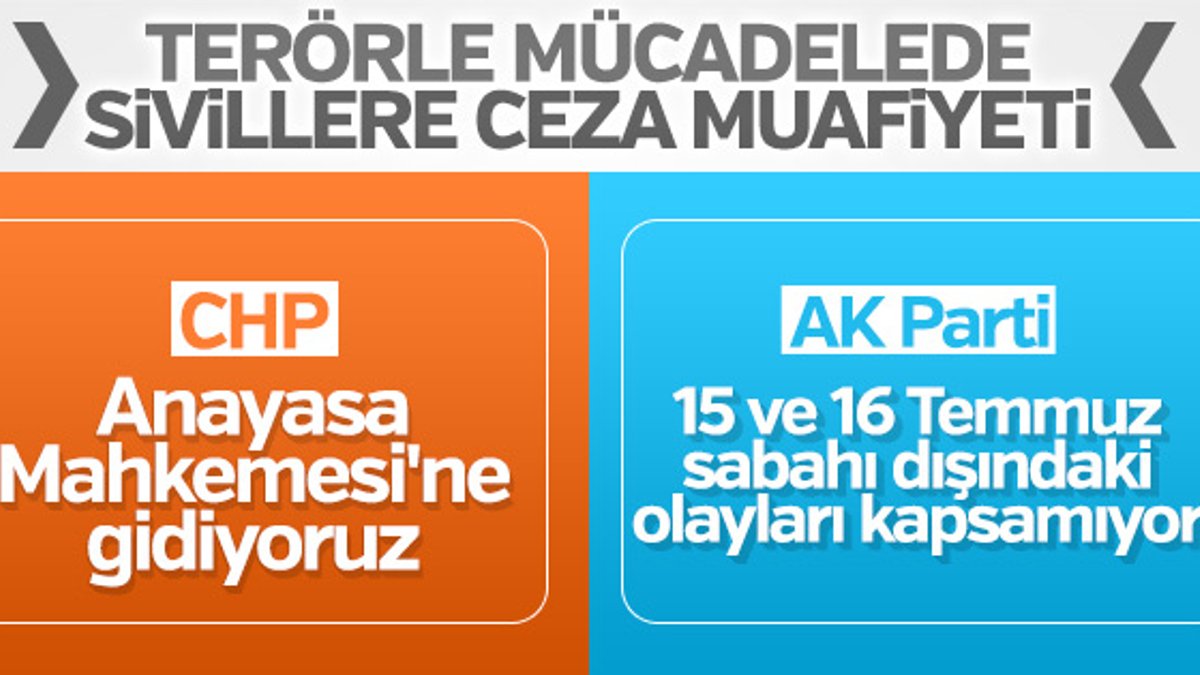 AK Parti'den sivillere ceza muafiyetiyle ilgili açıklama