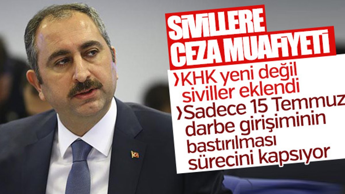 Adalet Bakanı Gül'den KHK eleştirilerine yanıt