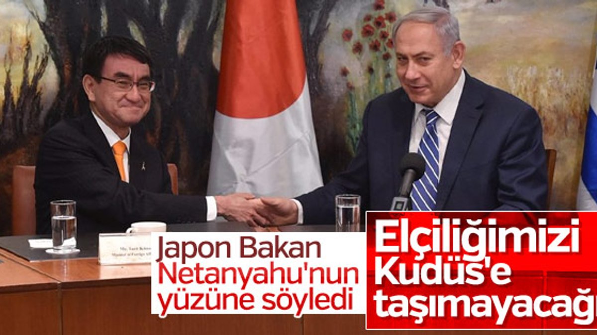 Japon Bakan Kono: Elçiliğimizi Kudüs'e taşımayız