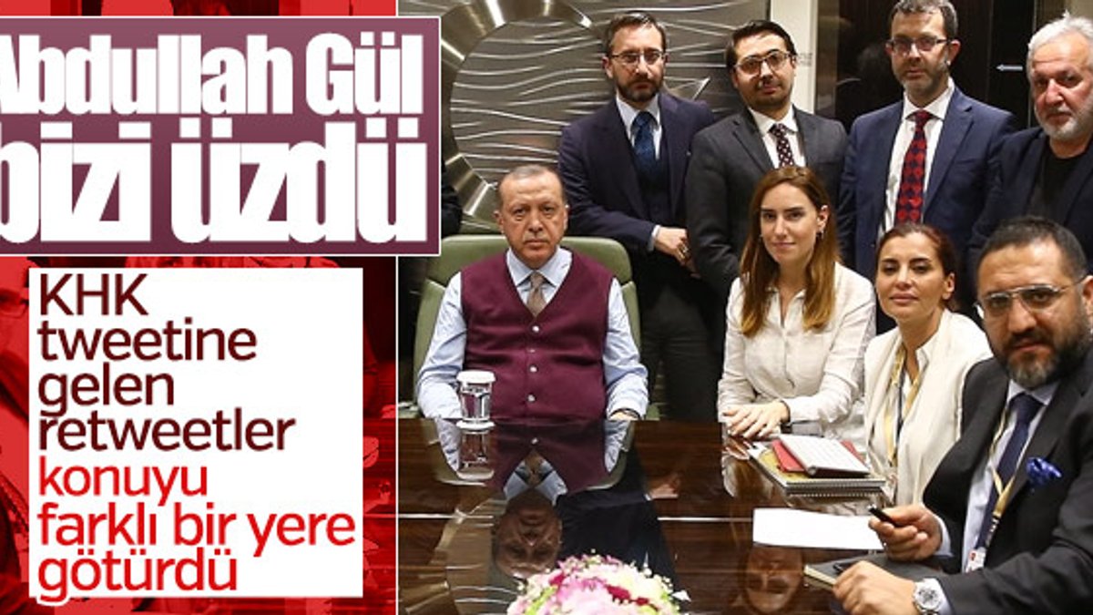 Erdoğan'dan Gül'ün KHK tweeti hakkında ilk açıklama