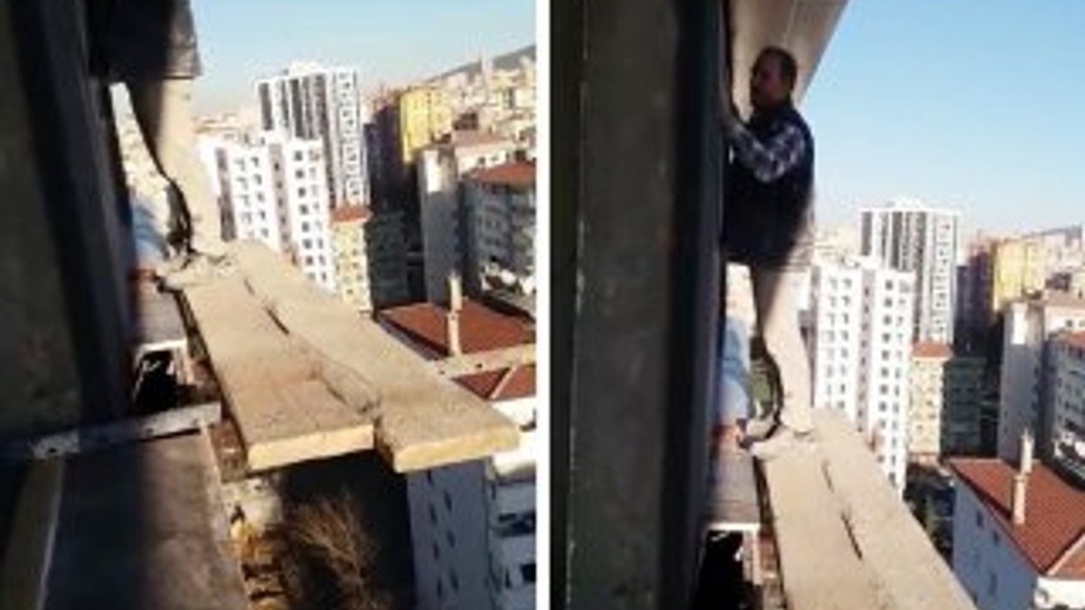 Bostancı'da inşaat işçisinin ölümle dansı