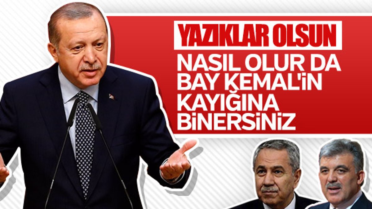 Erdoğan'dan Abdullah Gül ve Arınç'a tepki