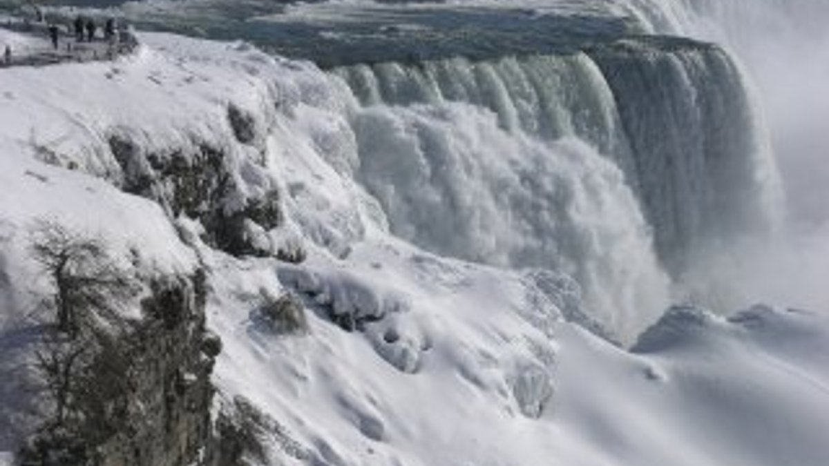 Niagara Şelalesi buzla kaplandı