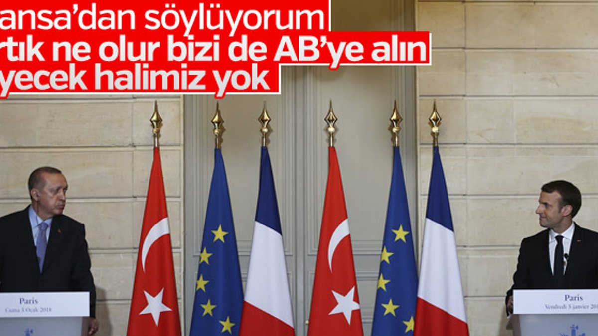 Erdoğan, AB süreciyle ilgili net mesaj verdi