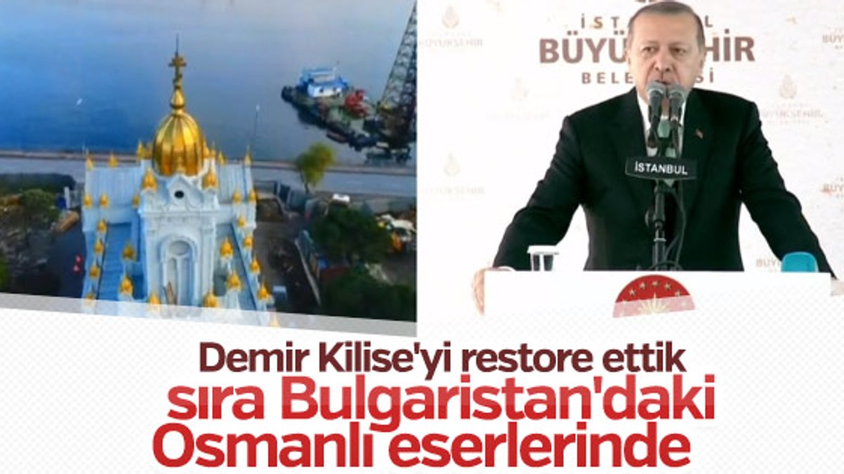 Cumhurbaşkanı Erdoğan Demir Kilise'nin açılış töreninde