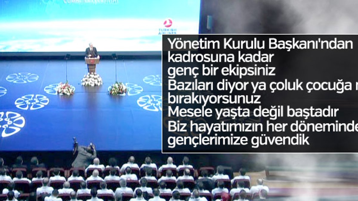 Cumhurbaşkanı Erdoğan THY'den övgüyle bahsetti