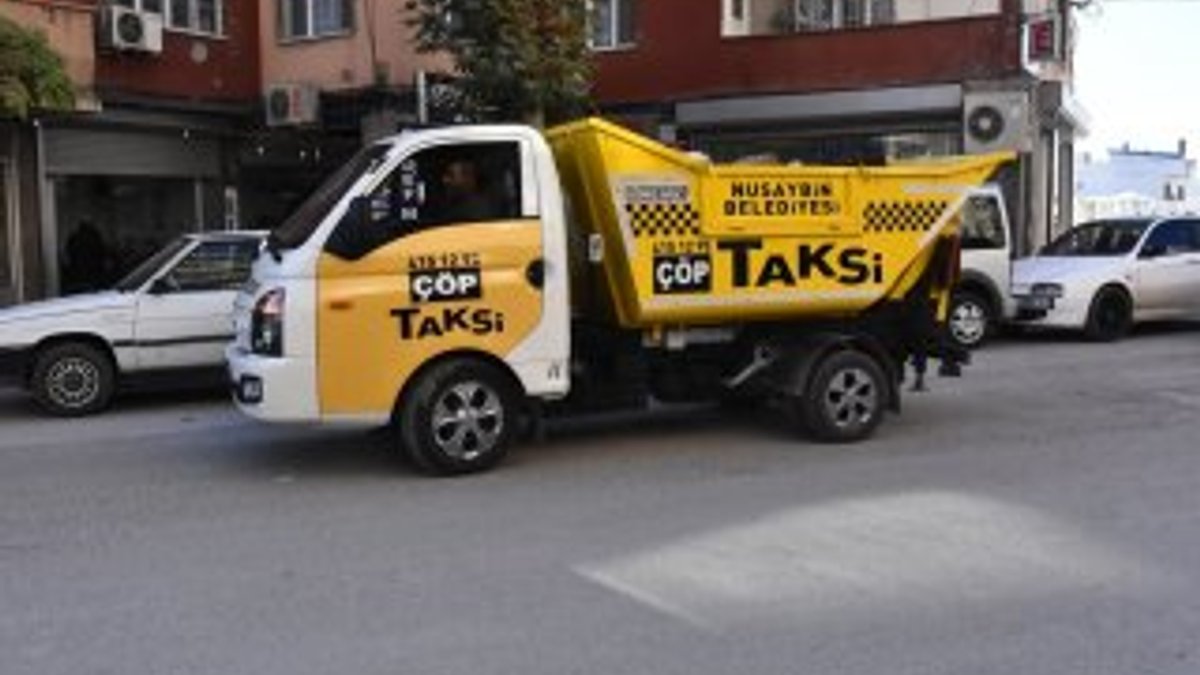 Nusaybin'de 'çöp taksi' uygulaması hayata geçti
