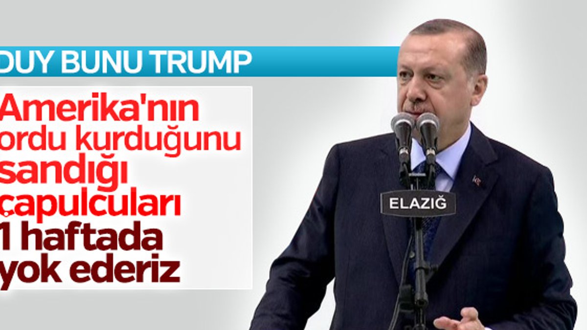 Cumhurbaşkanı Erdoğan Afrin'e operasyon sinyali verdi