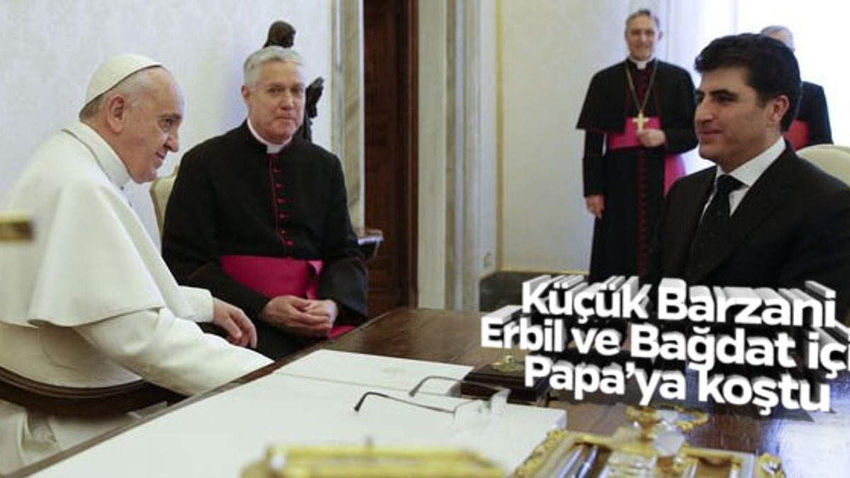 Neçirvan Barzani Vatikan'da Papa ile görüştü