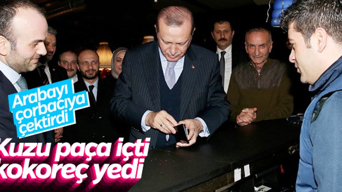 Cumhurbaşkanı Erdoğan, İstanbul'da çorbacıya gitti