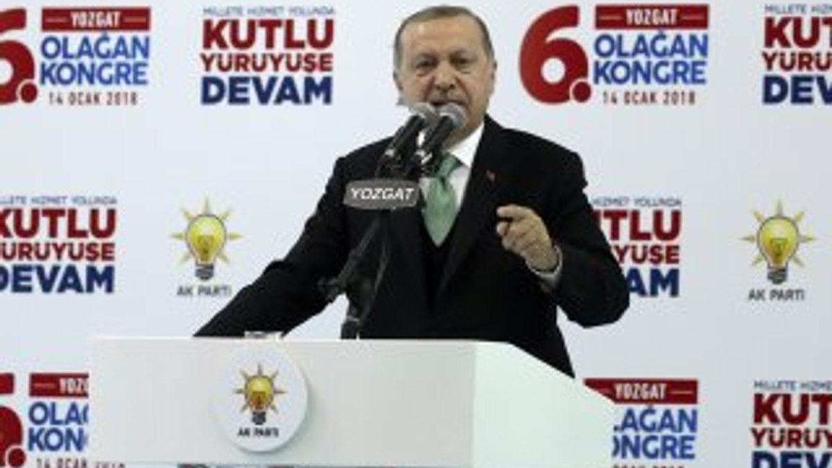 Cumhurbaşkanı, partisinin Yozgat İl Kongresi'nde konuştu