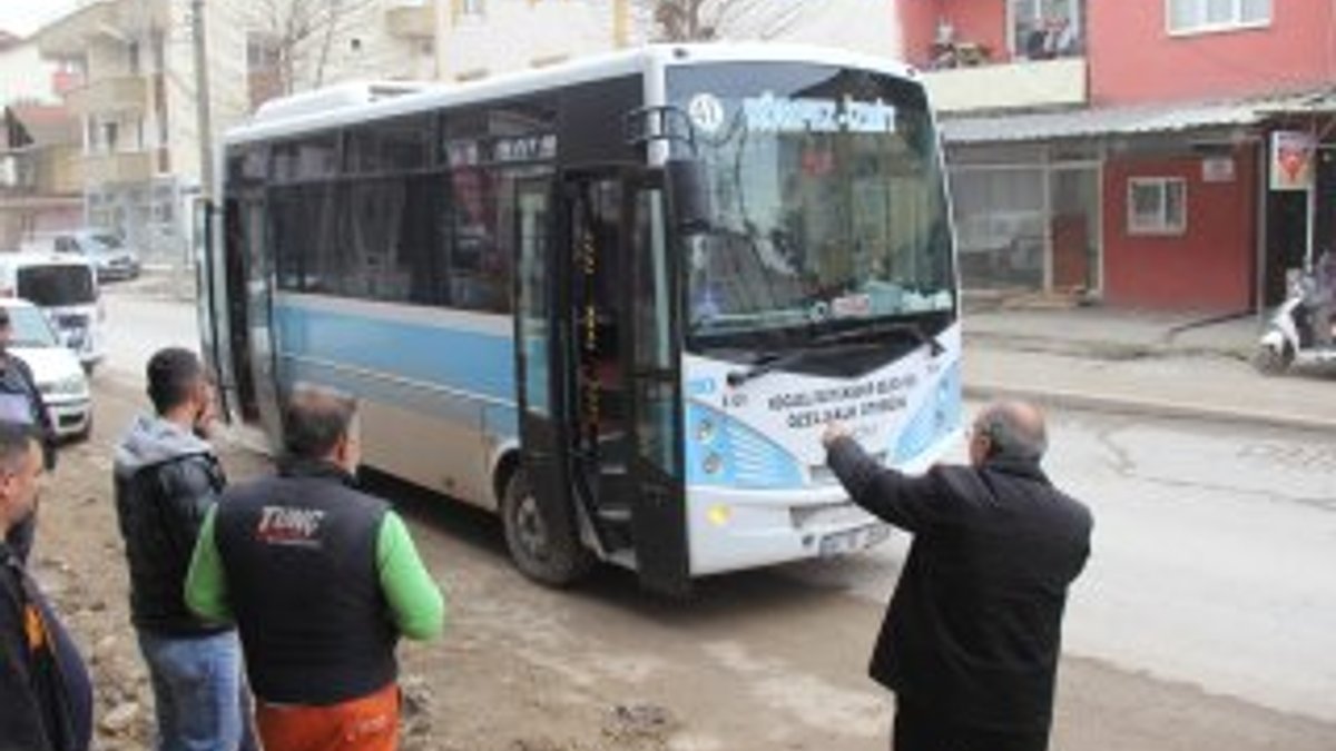 Kocaeli'de otobüsü çalan genç, yolcu toplamaya devam etti