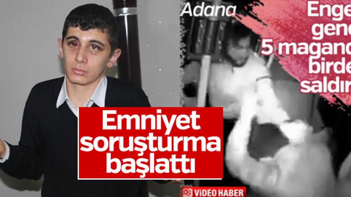 Adana'da 5 kişi engelli genci darbetti