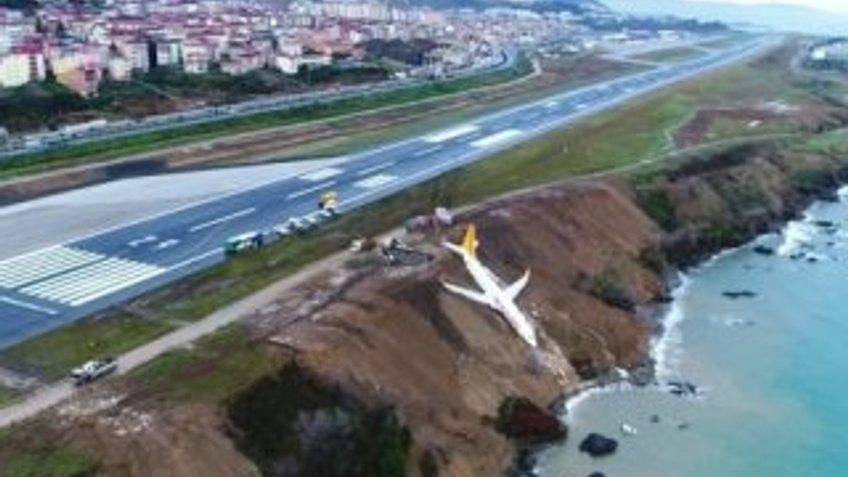 Trabzon’da pistten çıkan uçağın pilotları o anı anlattı