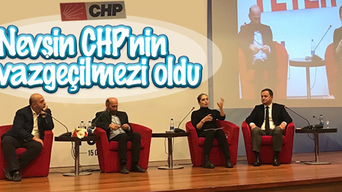 Nevşin Mengü CHP etkinliklerini kaçırmıyor