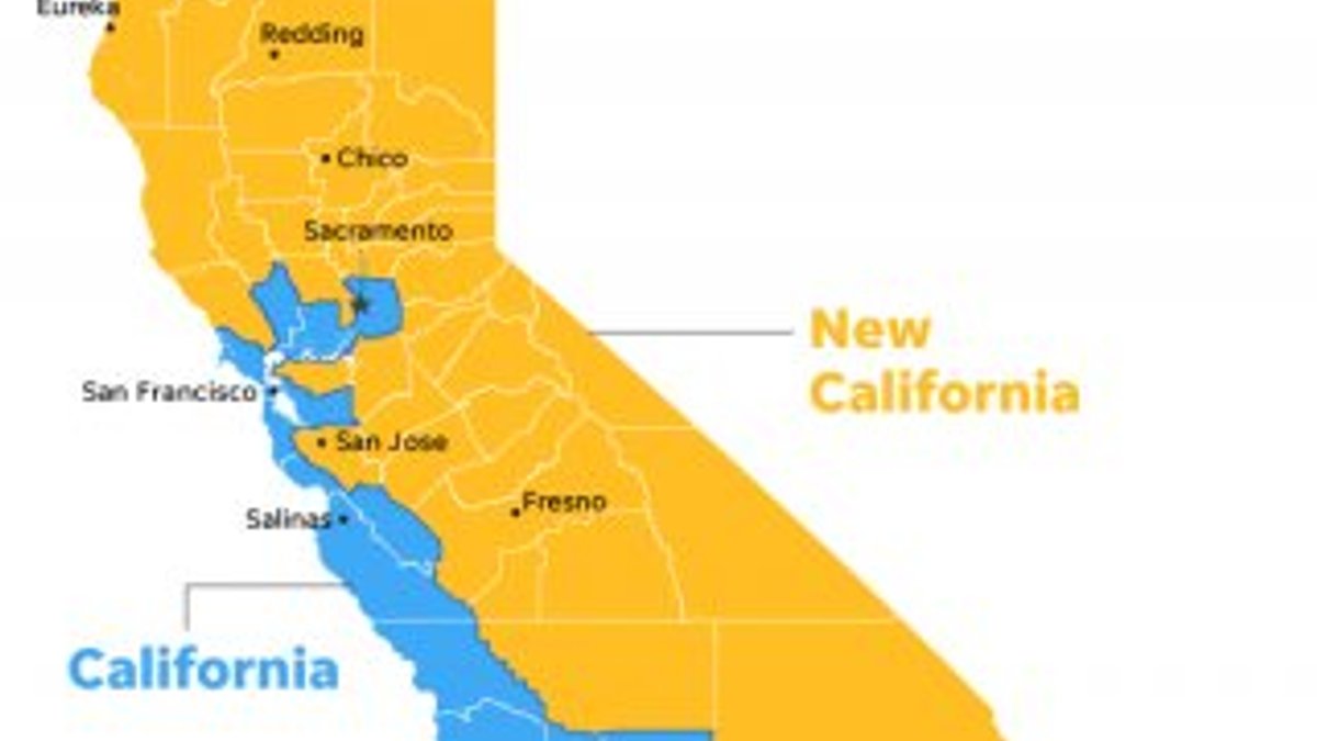 ABD'de Kaliforniya'nın bir bölümü bağımsızlık ilan etti