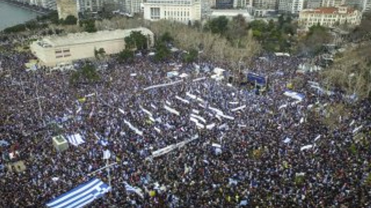 Yunanistan'da Makedonya karşıtı gösteri