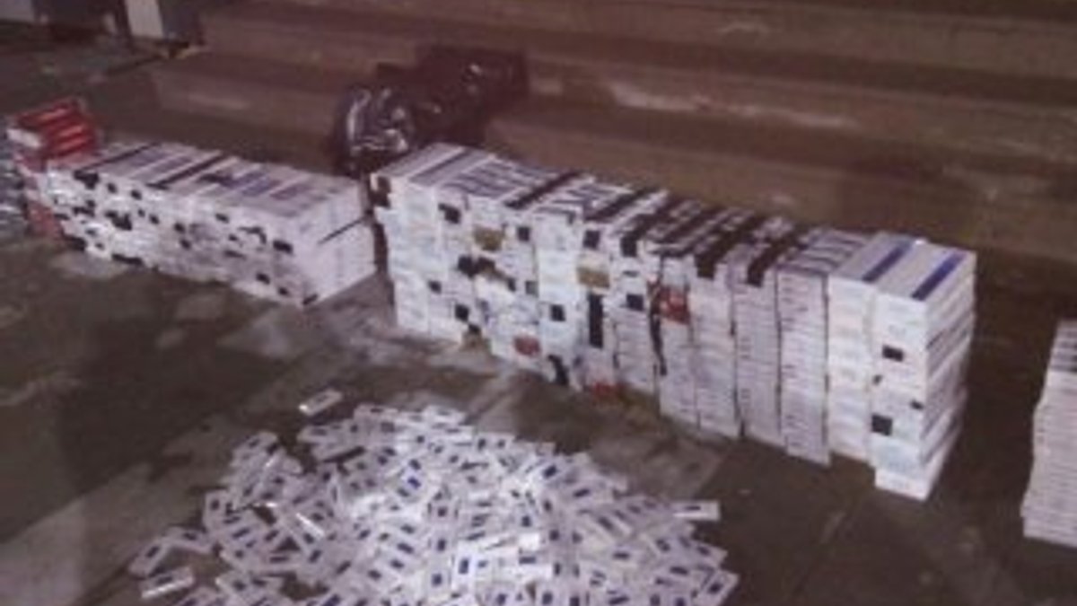 Adana’da 8 bin 350 paket kaçak sigara ele geçirildi