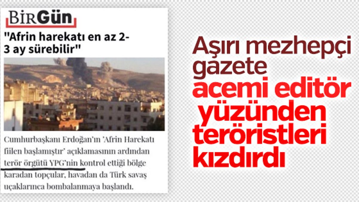Birgün gazetesi YPG'ye terörist demekten çekiniyor