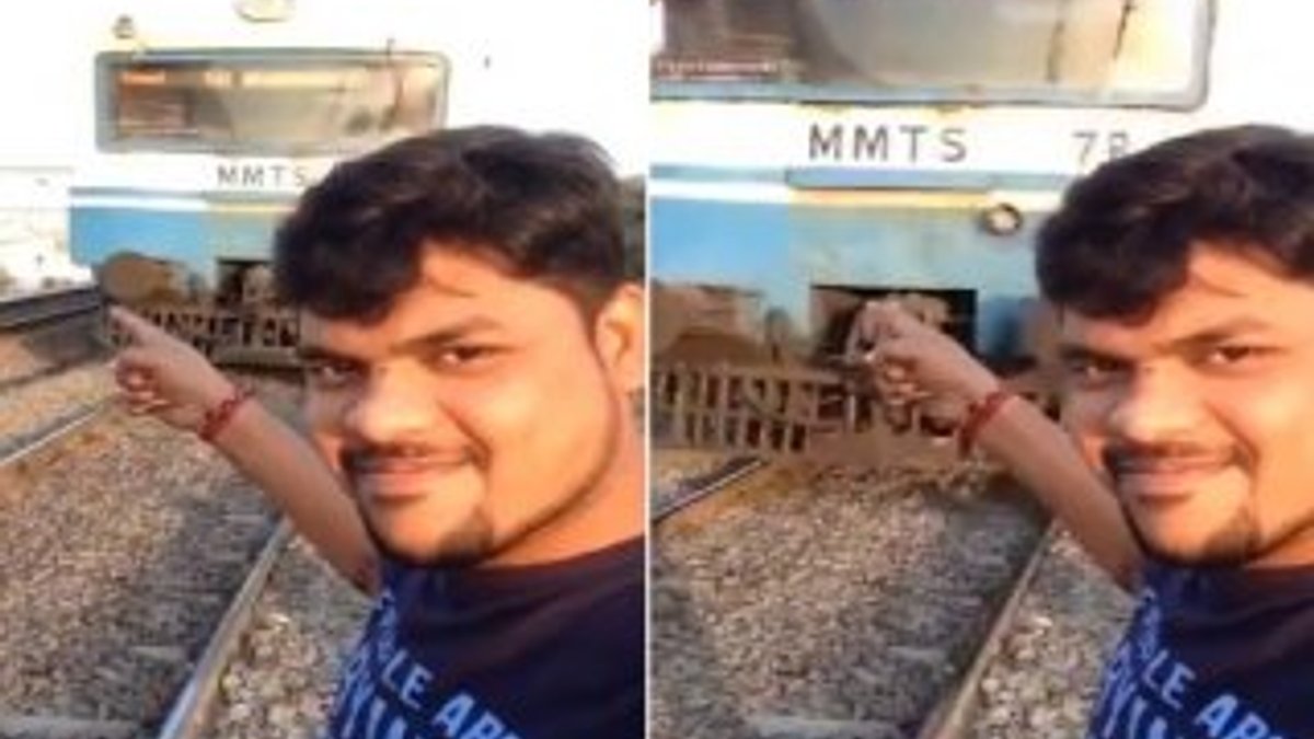 Hindistan'da selfie çekilmek isteyen adama tren çarptı