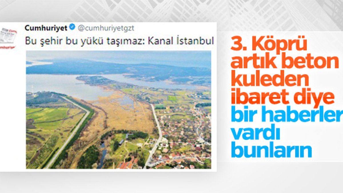 Cumhuriyet'in Kanal İstanbul haberi