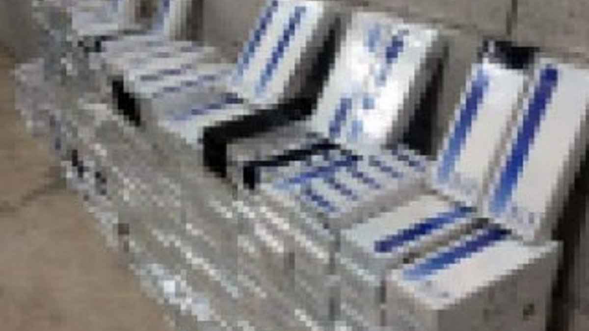 Nizip'te 4 bin 500 paket kaçak sigara ele geçirildi