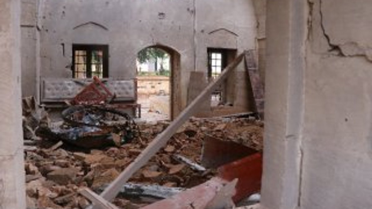 Kilis'teki roketli saldırı: Caminin son hali görüntülendi