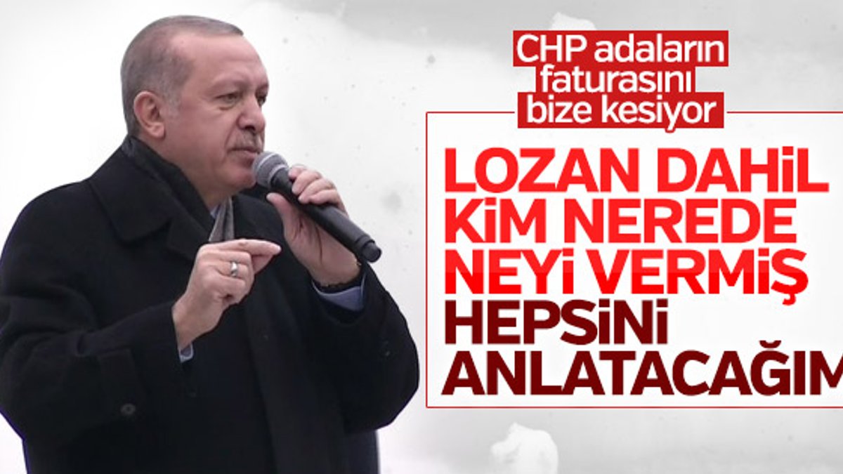 Erdoğan'dan CHP'ye Ege Adaları yanıtı