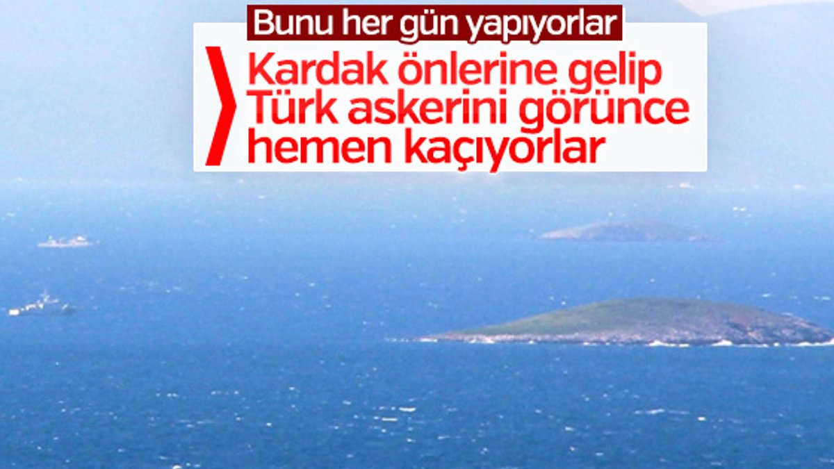 Türk askeri Yunanları Kardak'a yanaştırmadı