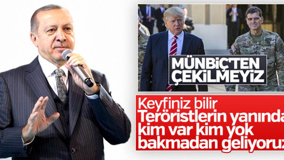 Erdoğan'dan CENTCOM'a cevap