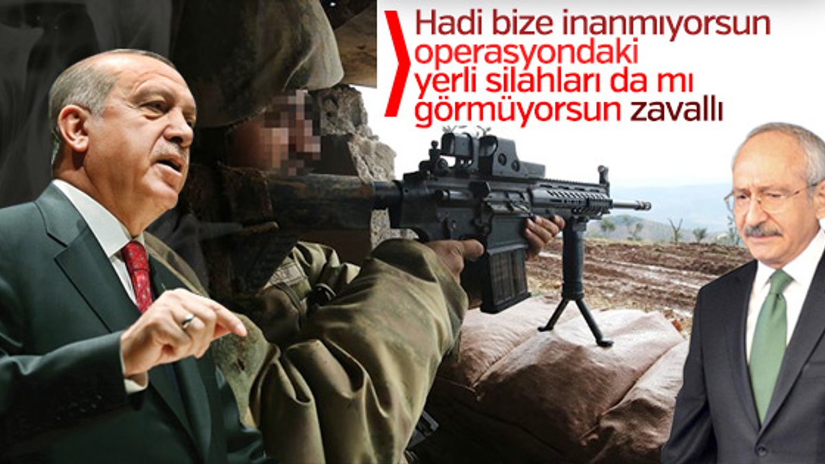Erdoğan'dan Kılıçdaroğlu'na yerli silah cevabı
