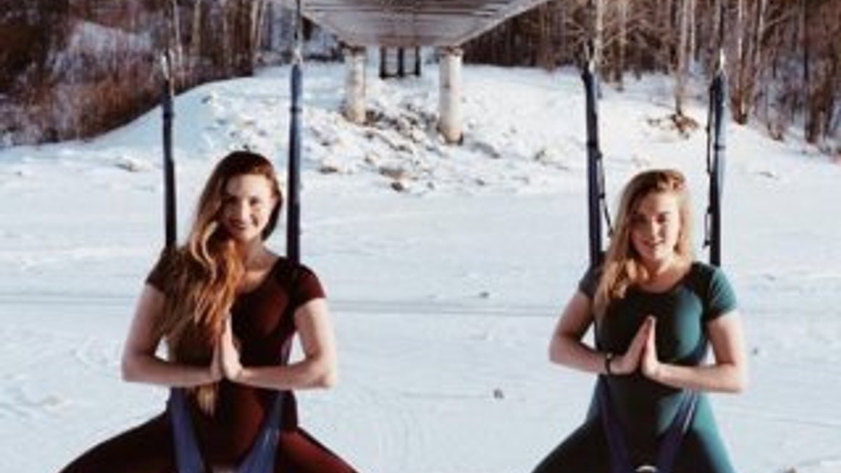 Sibirya'da eksi 41 derecede yoga