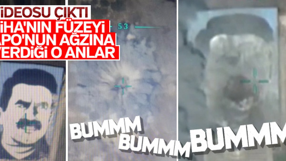 Teröristbaşı Öcalan'ın anıtının bombalandığı anlar