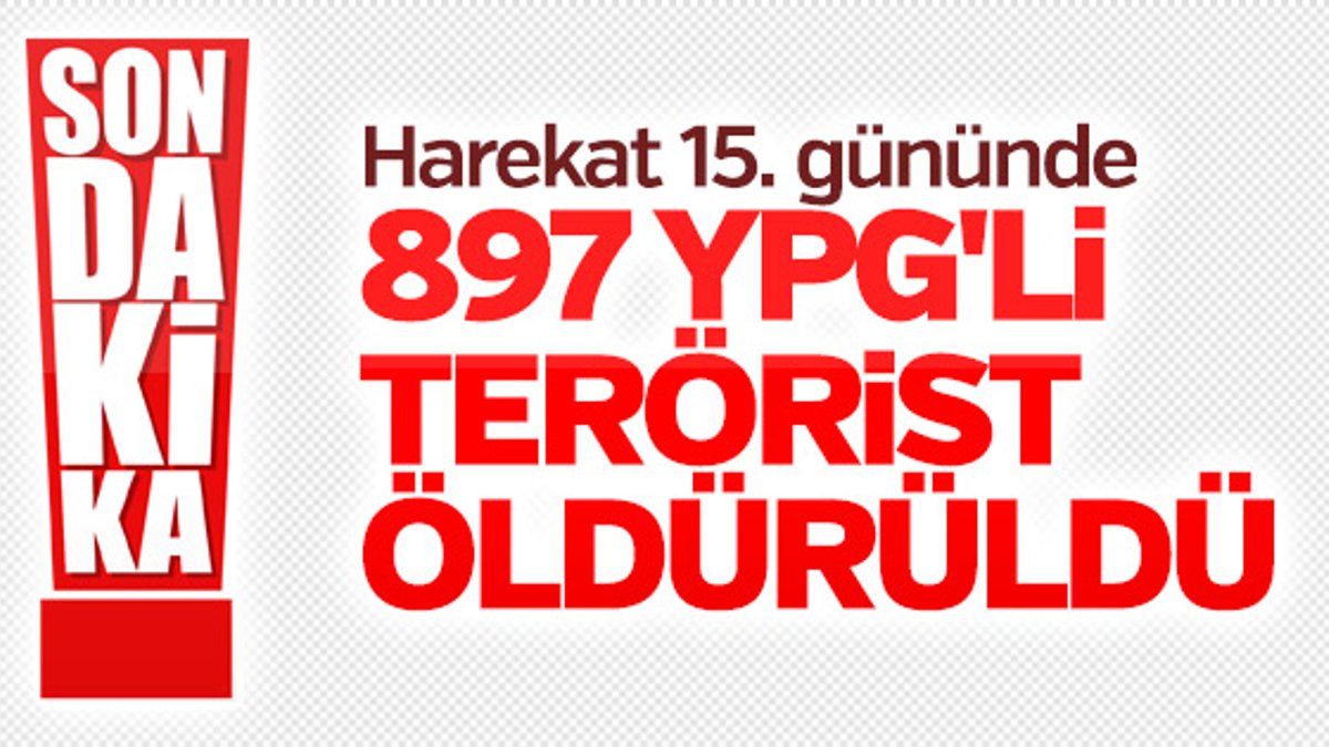 Zeytin Dalı'nda son bilanço: 897 terörist etkisiz hale getirildi