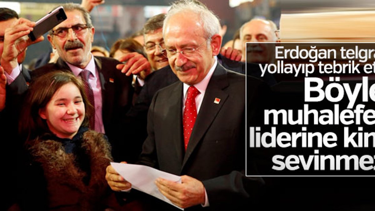 Cumhurbaşkanı Erdoğan'dan Kılıçdaroğlu'na tebrik telgrafı