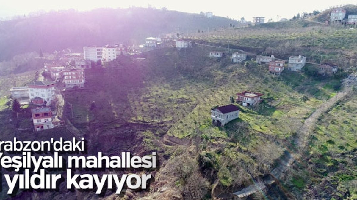 Yeşilyalı mahallesi 1 yıldır kayıyor