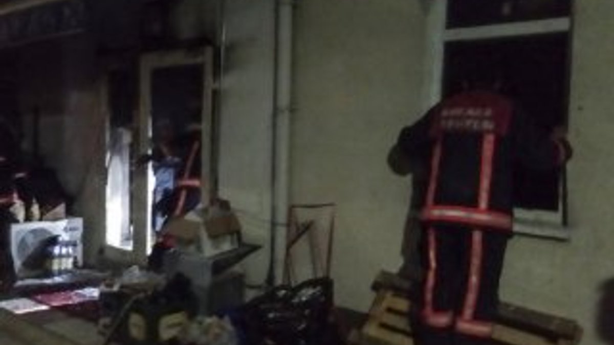 Ankara'da markette yangın