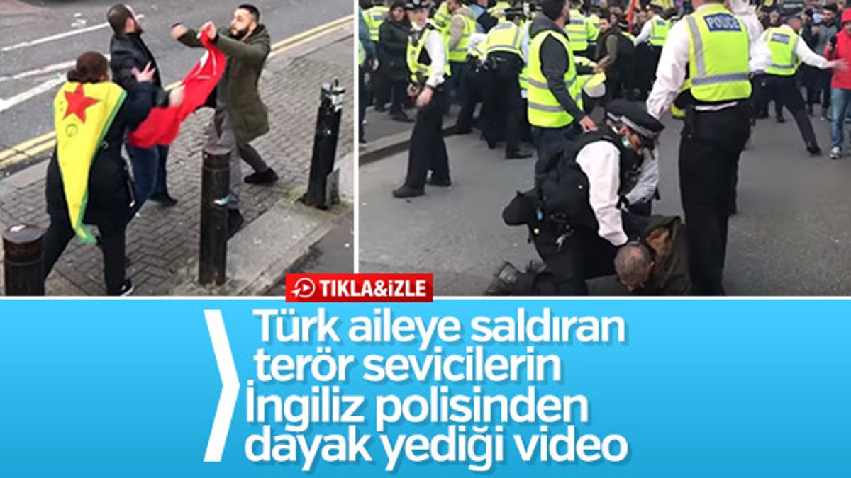 Türk vatandaşına saldıran PKK'lıya polis dayağı