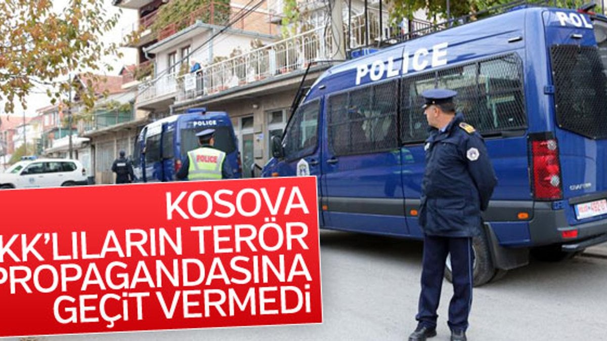 Kosova'da terör yandaşlarının propagandası engellendi